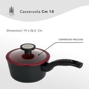 ClassE-Casseruola Con Coperchio 1/M Tuscany 18cm