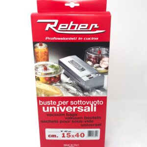 Reber-C/40 Sacchi Sottovuoto Goffrati 15x40