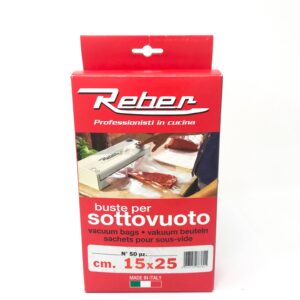 Reber-C/30 Sacchi Sottovuoto Goffrati 15x25