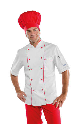 Isacco-Giacca Cuoco Maniche Lunghe Red Chef 059300